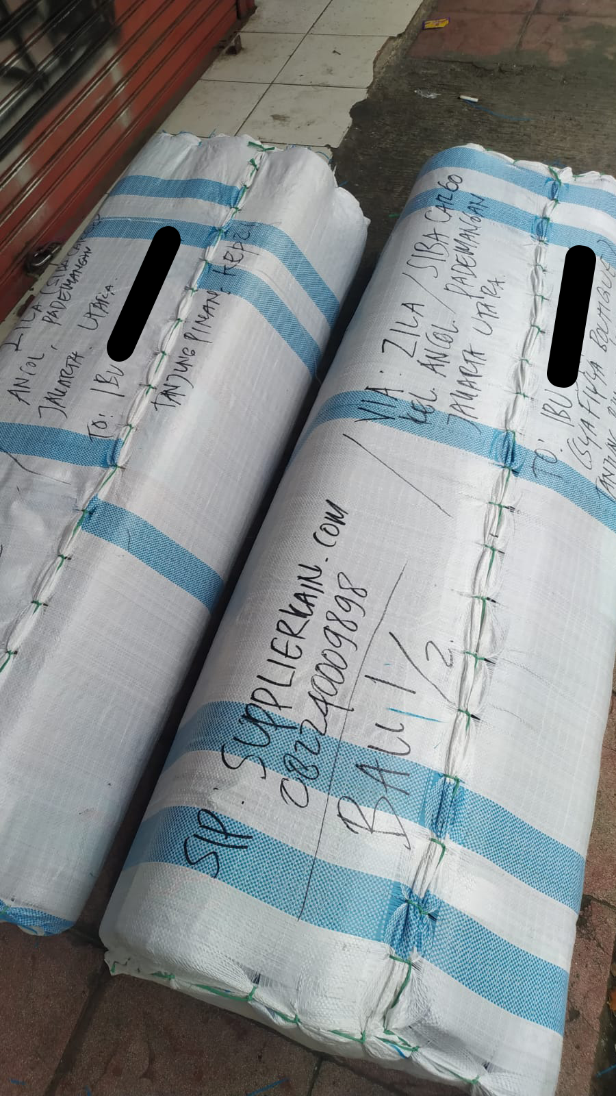 Bukti pengiriman kain dari supplierkain.com